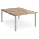 Adapt 1600mm Deep Sliding Top Back to Back Bench Desk